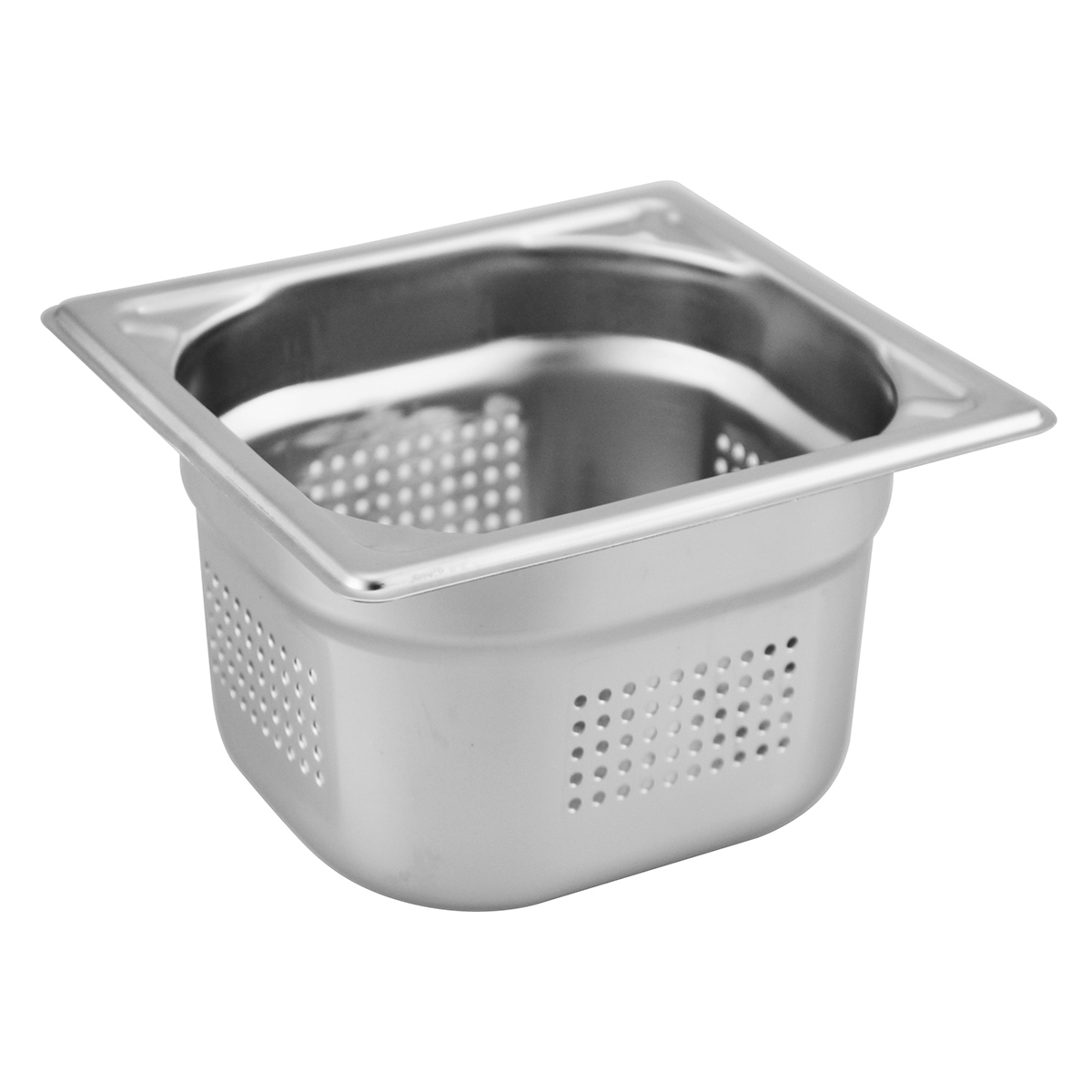 0311.16150.41.jpg Öztiryakiler GNP 1/6-150 Köşe Desenli Delikli Gastronom Küvet, 0311.16150.41 - Görsel 1