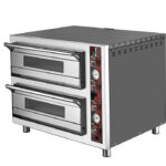 Işıkgaz Silverinox 52×52 ÇİFT KATLI ELEKTRİKLİ PİZZA FIRINI