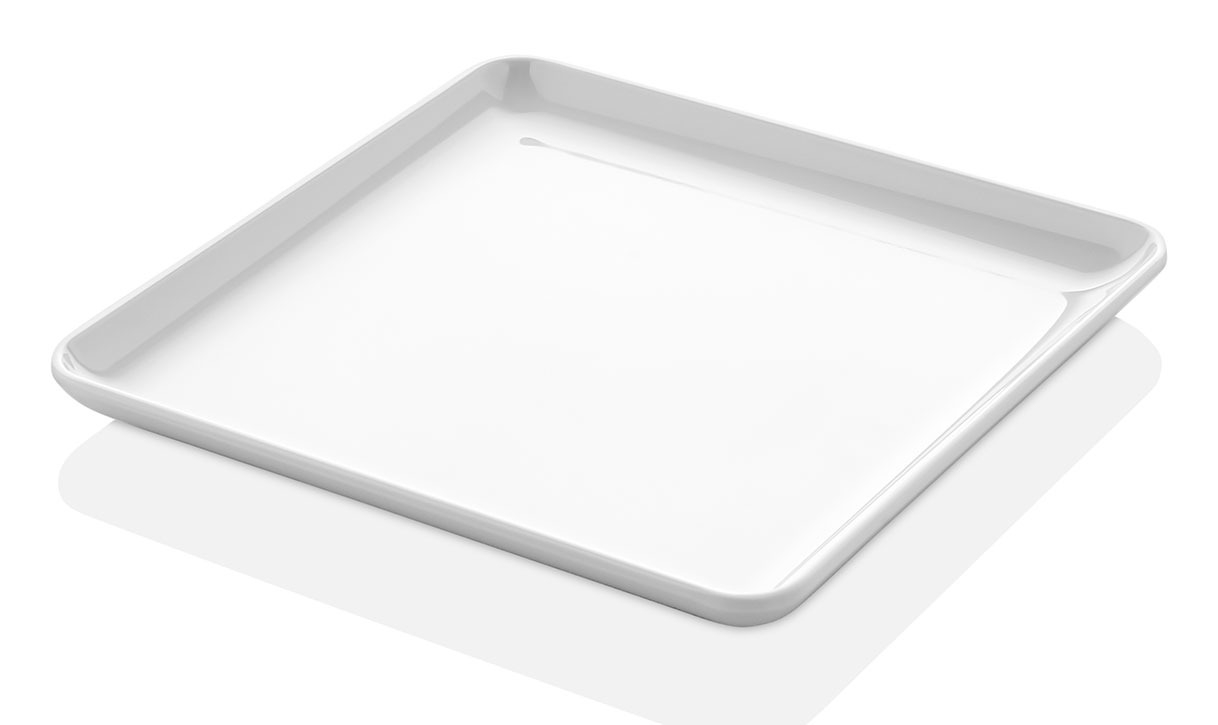 377.jpg Formel 25X25 Cm Elegant Melamin Kare Sunum Tabağı - Görsel 1