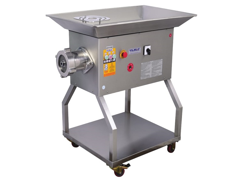 42-no-inox-130-mm-et-kiyma-makinasi-4232-tr.jpg Yılmaz 4232 TR Et Kıyma Makinesi – 42 No – Ø 130 mm – INOX Gövde - Görsel 1