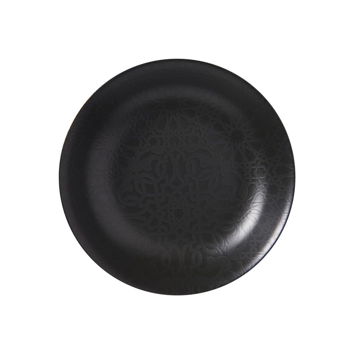 5574.jpg Güral Porselen Digibone ENTERNASYONEL 20 cm BONE ÇUKUR TABAK – MATT SİYAH - Görsel 1