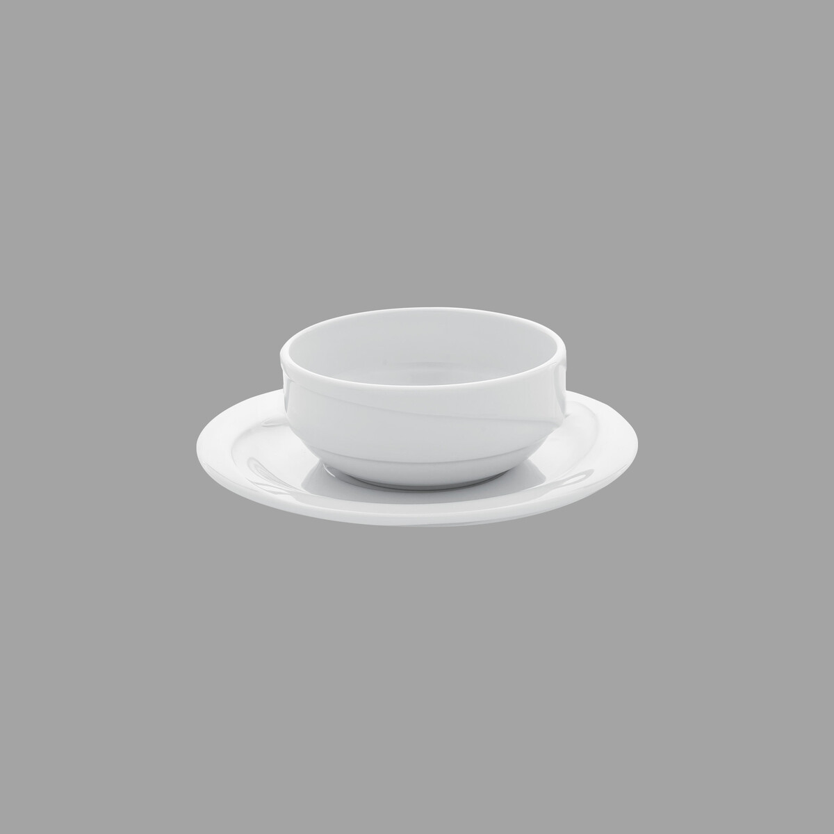 6443.jpg Güral Porselen Horeca White X-TANBUL 19 CM KONSUME TABAĞI - Görsel 1