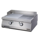 Öztiryakiler OGE 8070 Elektrikli Grill Plate – 700 Seri Set Üstü Yarı Oluklu Izgara, 7864.N1.80703.14