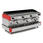 Empero Otomatik Capuccino Espresso Makinesi 3 Gruplu Kırmızı EMP.CPC.3GR-D