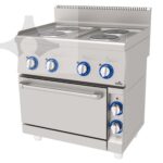 Atalay E AEK-860 Elektrikli 4 Ocaklı Fırınlı Kuzine, 80×60