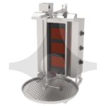 Atalay ADGC-3 U Gazlı Üstten Motorlu  Camlı Döner Ocağı – 3 Gözlü