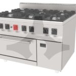 Atala AGK-1290 Gazlı Dolaplı 6 Gözlü Kuzine, 900 Seri