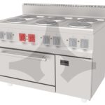Atalay AEK-1270 Elektrikli 6’lı Fırınlı Kuzine 120x70x85