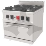 Atalay AGK-890 Gazlı 4 Gözlü Kuzine, 900 Seri