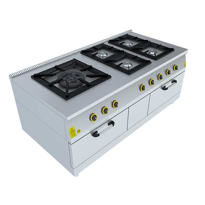 EK211012-1.jpg Beka 1x(60×60) – 4x(40×40) 2 Fırınlı Gazlı Kuzine 200x100x85 – EK211012 - Görsel 1