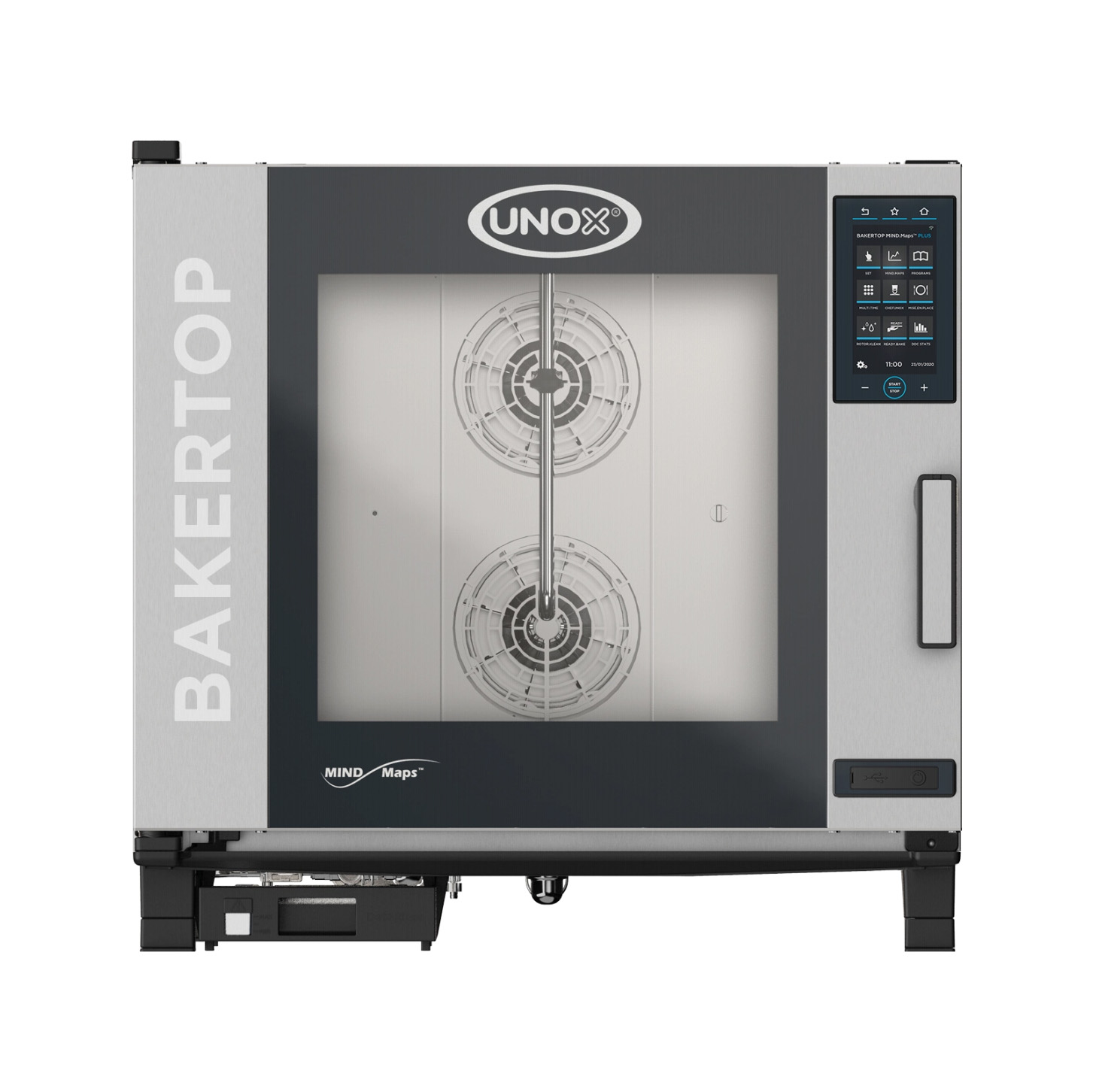 Unox-Bakertop-Plus-XEBC-06EU-GPRM-1.jpg Unox Bakertop Plus XEBC-06EU-GPRM Combi Patiseri Fırın – 6 Tepsili, 40×60 cm - Görsel 1