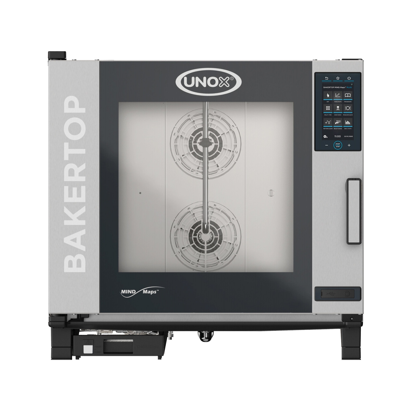 Unox-Bakertop-XEBC-06EU-EPRM-.jpg Unox Bakertop Plus XEBC-06EU-EPRM Elektrikli Combi Fırın – 6 Tepsi, 60×40 cm - Görsel 1