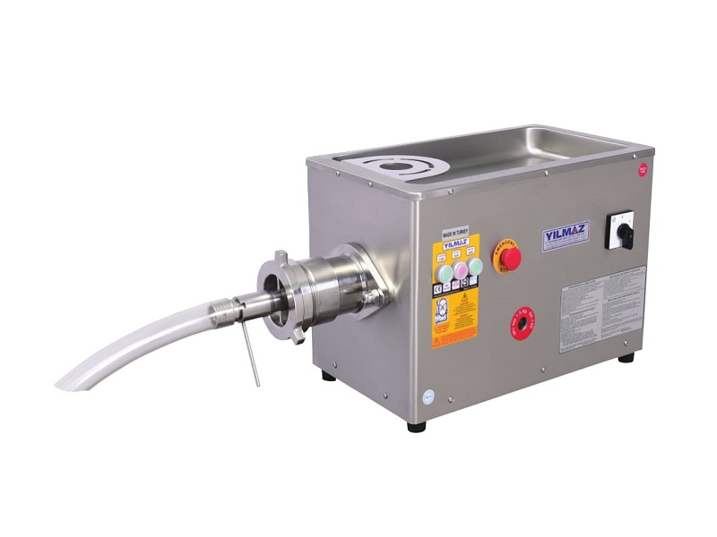 b98-inox-98-mm-et-kiyma-makinasi-b98-312-tr.jpg Yılmaz B98-312 TR Et Kıyma Makinesi – Ø 98 mm – INOX Gövde – Kompakt Tip - Görsel 1