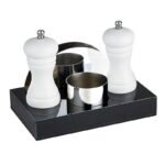 Biradlı GRV-198 Akrilik Menaj Seti, 4’lü, 20x12x3 cm, Beyaz
