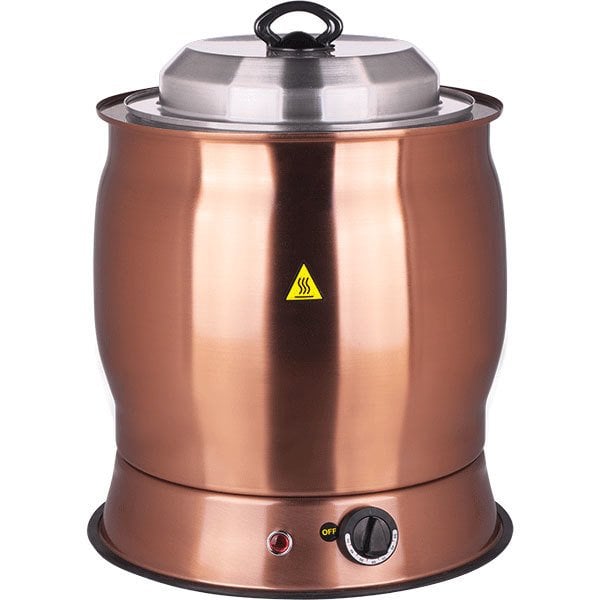 cb15-1.jpg Remta CB15 Bakır Prestij Model Midi Çorba Isıtıcı – 9 Litre - Görsel 1