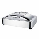 Epinox Chafing Dish Dörtgen Hidrolik Kapak 9 L 1/1 Gömme (CDH-9G)