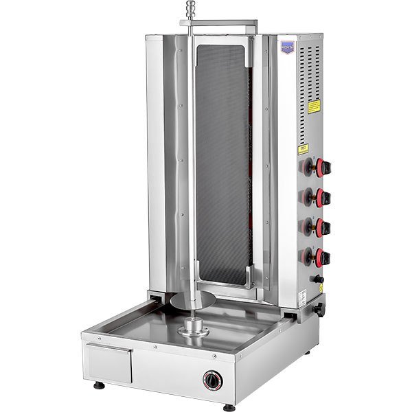 d08c-1.jpg Remta 3 Radyanlı Camlı Alttan Motorlu Gazlı (CE) Döner Ocağı - Görsel 1