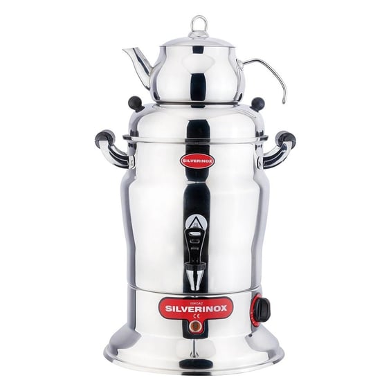 isikgaz-silver-2201-1-tek-demlikli-10-litre-cay-semaveri.jpg Işıkgaz Silver 2201-1 Tek Demlikli Çay Semaveri, 10 Litre - Görsel 1