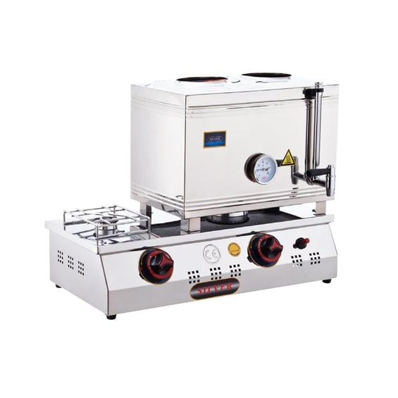 isikgaz-silverinox-2065-d-cay-ocagi.jpg Işıkgaz Silverinox 2065-D 2 Demlikli Çay Ocağı, Doğalgazlı, 28 L - Görsel 1