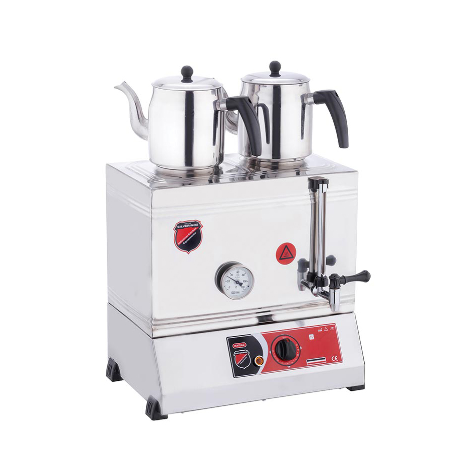 isikgaz-silverinox-2121-elektrikli-cay-ocagi.jpg Işıkgaz Silverinox 2121 Elektrikli Çay Ocağı, 2 Demlikli, 28 Litre, 40’lık - Görsel 1