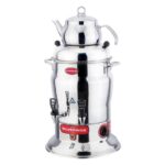 Işıkgaz Silverinox 2201 Çay Semaveri,10 Litre, Çift Demlikli