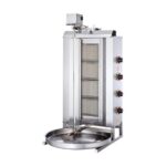 Işıkgaz Silverinox 2166-U4 Doğalgazlı 4 Radyanlı Üstten Motorlu Döner Ocağı