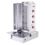 Işıkgaz Silverinox 2166-A4 Doğalgazlı 4 Radyanlı Alttan Motorlu Döner Ocağı