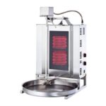 Işıkgaz Silverinox ED-02 Elektrikli 2 Radyanlı Üstten Motorlu Döner Ocağı