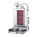 Işıkgaz Silverinox ED-03 Elektrikli 3 Radyanlı Üstten Motorlu Döner Ocağı
