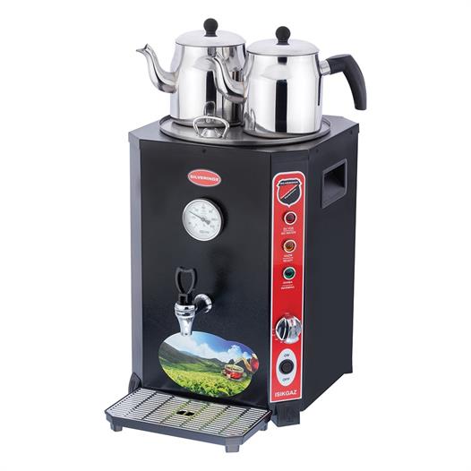 isikgaz-silverinox-elit-jumbo-13-litre-de1e85.jpg Işıkgaz Silverinox EL-01S Elit Jumbo 13 Litre 2 Demlikli Çay Kazanı Makinesi - Görsel 1