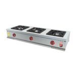 Işıkgaz Silverinox MD-4D Endüstriyel Doğalgazlı Set Üstü Midi 3 Gözlü Ocak
