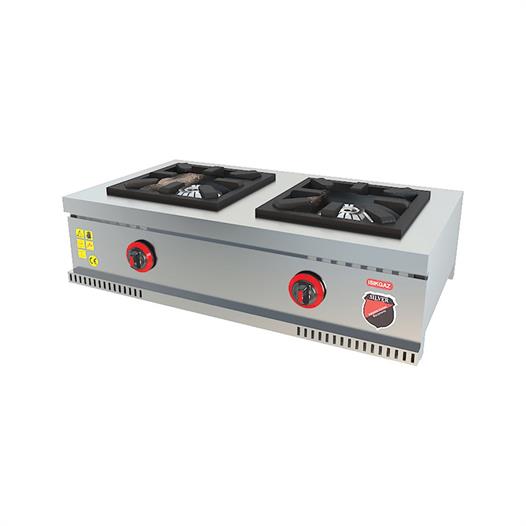 isikgaz-silverinox-endustriyel-dogalga-98975f.jpg Işıkgaz Silverinox MD-2 Doğalgazlı Set Üstü 2 Gözlü Midi Ocak - Görsel 1