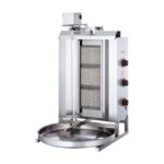 Işıkgaz Silverinox 2165-U3-G Lpg Tüplü 3 Radyanlı Üstten Motorlu Döner Ocağı