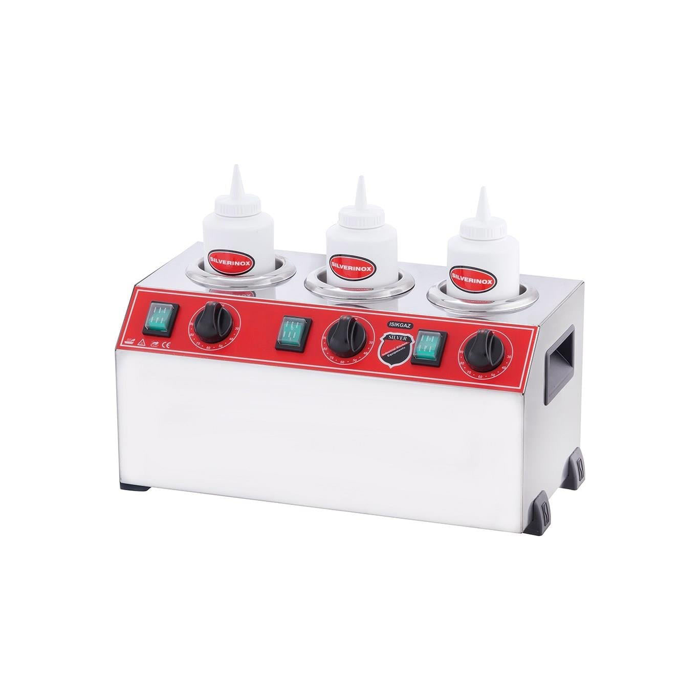 isikgaz-ss-03-elektrikli-uclu-sosluk-isitici-paslanmaz-celik-termostatli.jpg Işıkgaz Silver Elektrikli Üçlü Sosluk Isıtıcı SS-03, Termostatlı - Görsel 1