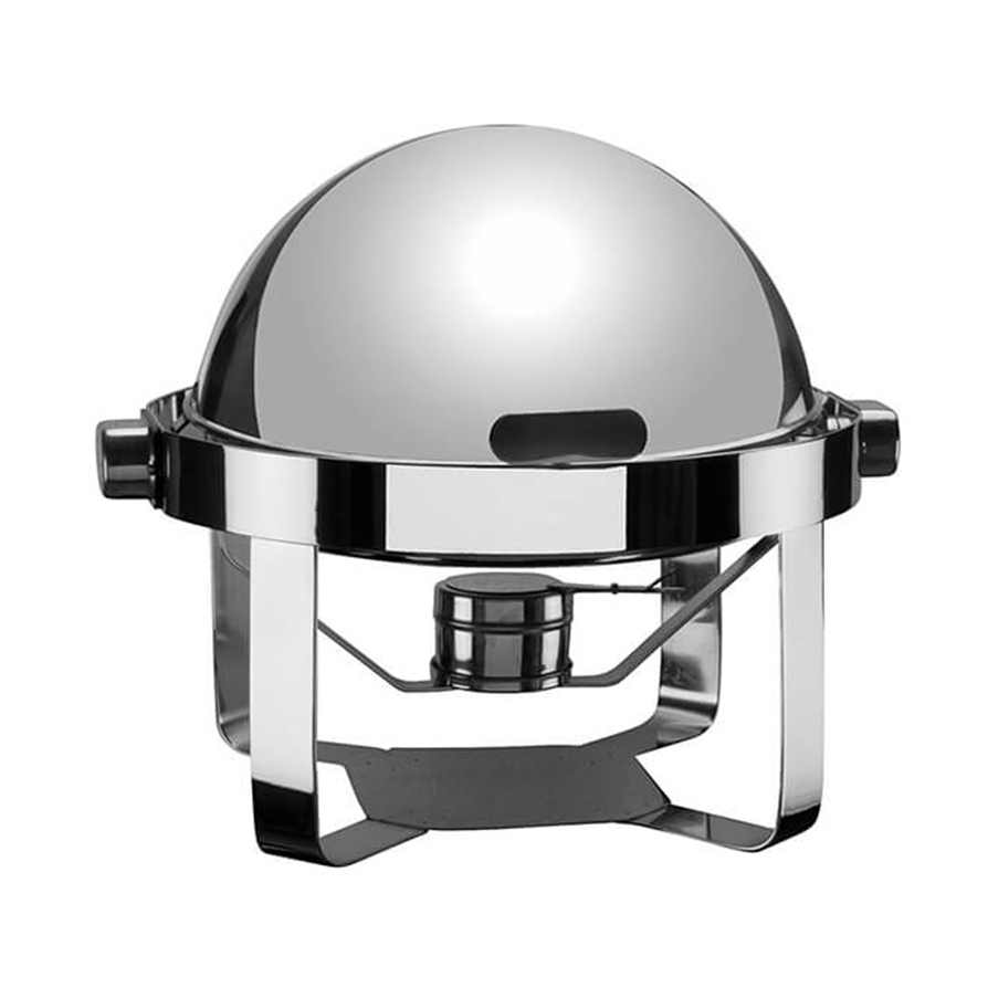 oztiryakiler-chafing-dish-kuresel-kapak-duz-ayak-mat-kizakli-isiticisiz.jpg Öztiryakiler 045K.0526D.07 Küresel Chafing Dish - Görsel 1