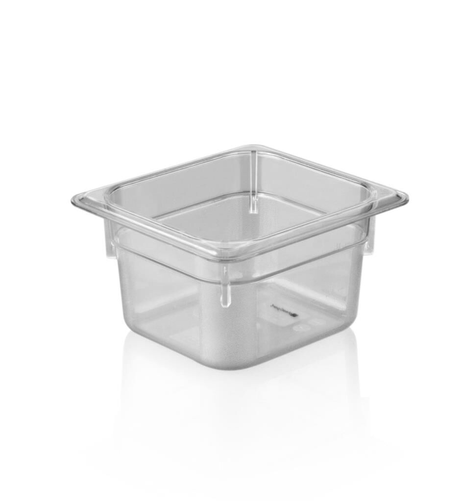 polikarbonat-seffaf-gatronom-kuvet-1-6-100-1013.jpeg Plastport Kırılmaz Şeffaf Gastronom Küvet 1/6-100 - Görsel 1