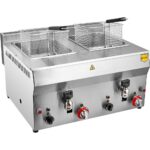 Remta R113CE Gazlı Çiftli Musluklu Fritöz – 8+8 Litre