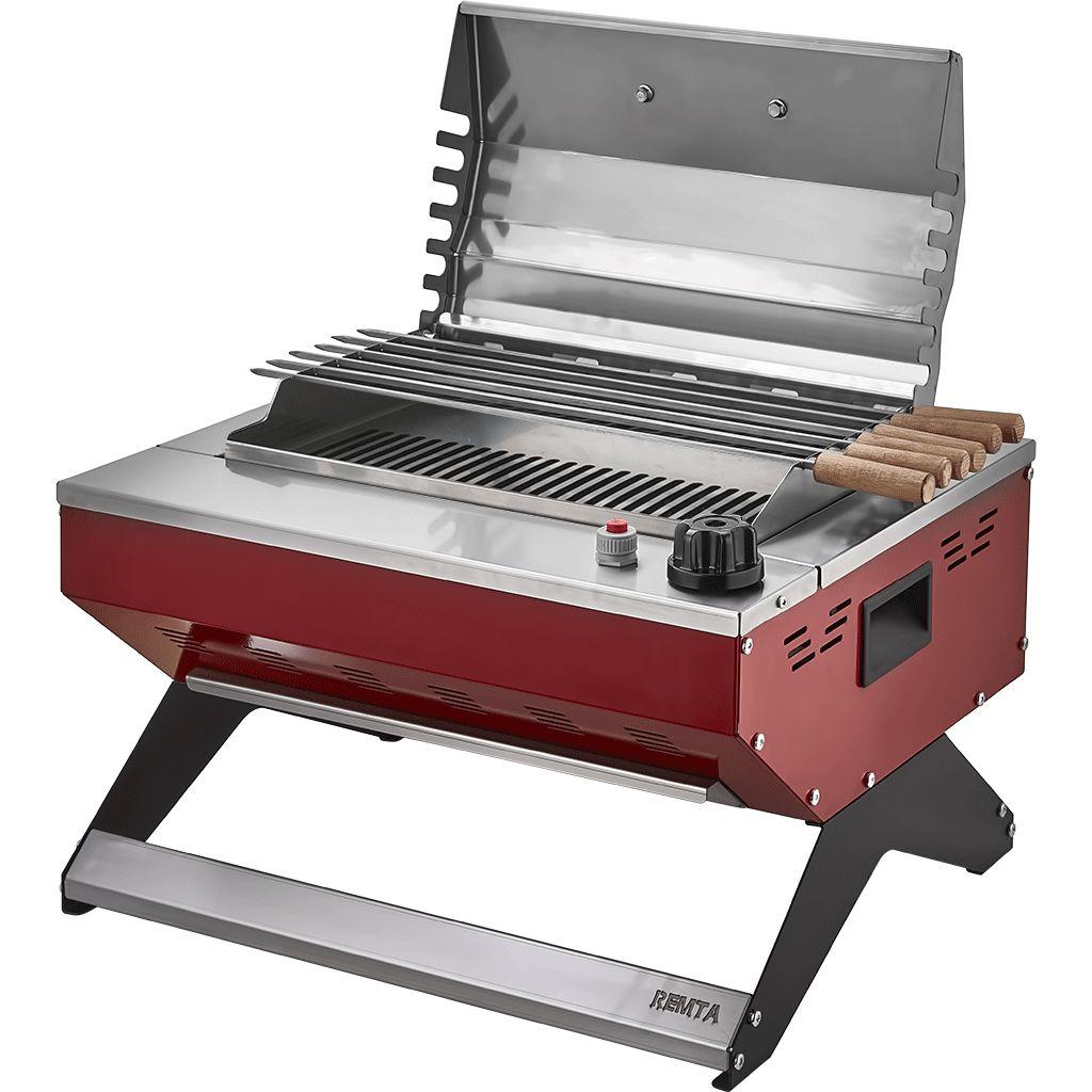 r132.jpg Remta Gazlı (Tüplü) Profesyonel Döküm Barbekü (Marin kullanıma uygundur) - Görsel 1
