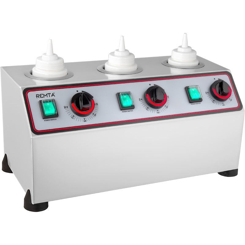 sc4.jpg Remta SC4 Elektrikli 3’lü Isıtıcılı Sosluk - Görsel 1