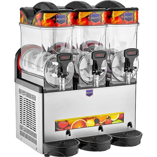 st27.jpg Remta ST27 Üçlü Slush (Buzlaş) Makinesi 12+12+12 Litre - Görsel 1