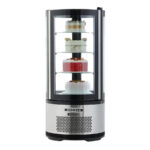 Vosco VFT-100R Dikey Yuvarlak Pasta Teşhir Dolabı, 100 Litre