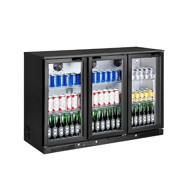 vosco-vbbc-350s-bar-alti-sise-sogutucusu-338lt-siyah.jpg Vosco / Velar VBBC-350S Bar Altı 3 Kapılı Şişe Soğutucusu - Görsel 1