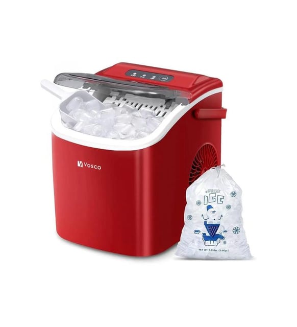 vosco-vhzb-12hk-eko-set-ustu-buz-makinesi-12-kg-kirmizi.jpg Vosco VHZB-12HK Eko Set Üstü Buz Makinesi 12 Kg – Kırmızı - Görsel 1