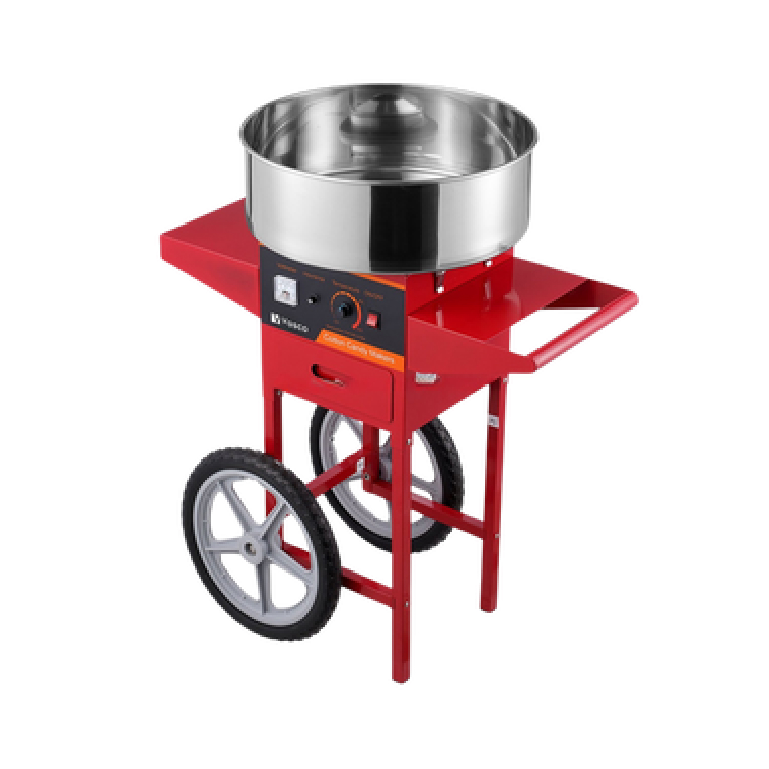 vosco-vxy-520c-arabali-pamuk-seker-makinesi-01.jpg Vosco VXY-520C Arabalı Pamuk Şeker Makinesi - Görsel 1
